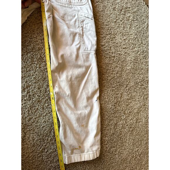 Carhartt Relaxed Fit Double Knee 31x30 Twill Ultra Faded Natural Carpenter Pants - Picture 10 of 11